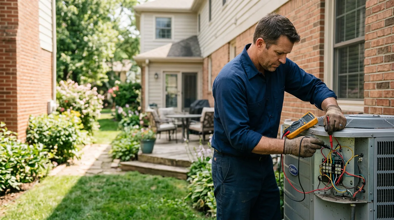 HVAC technician working near Penn Yan, NY